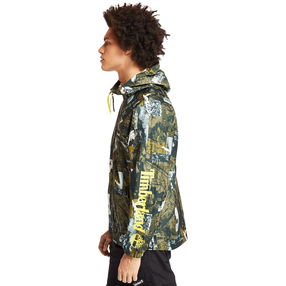 Geaca Timberland Barbati Verzi - Urban Camo Windbreaker - Romania - OWKYLJ914